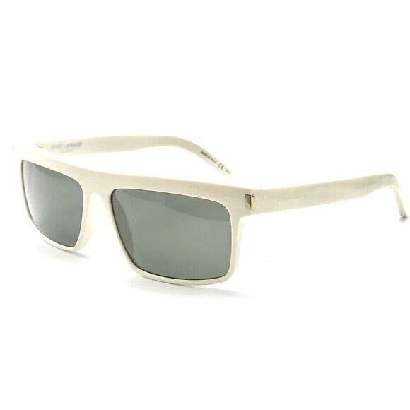 NEW SAINT LAURENT SL246 003 IVORY AUTHENTIC SUNGLASSES 57-15 140 ITALY - Picture 1 of 3